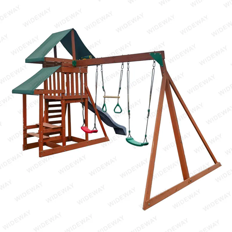 Introducción al parque infantil de madera modelo AAW001.