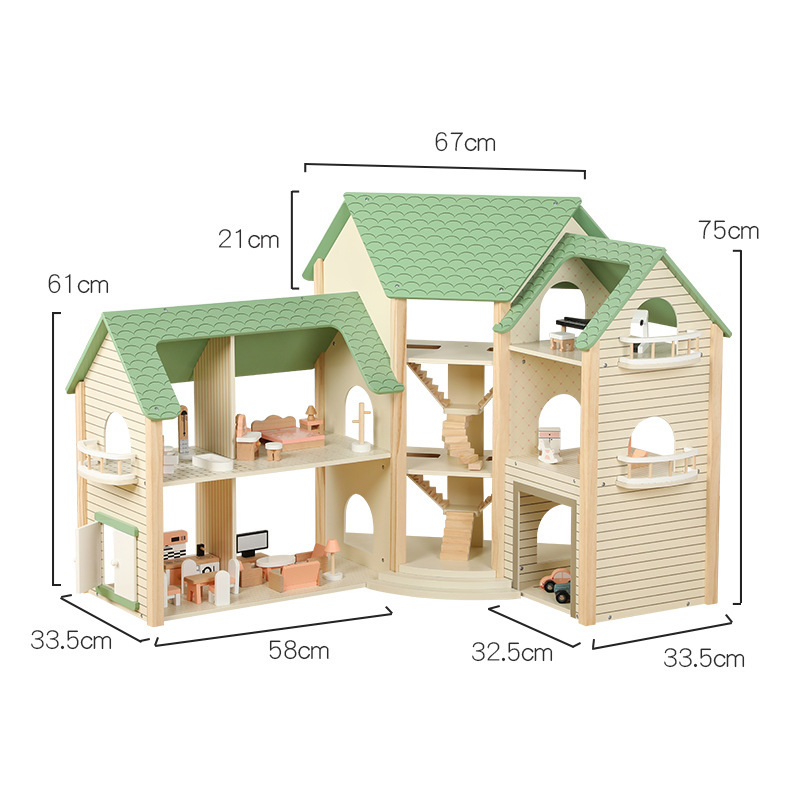 ¿Busca una casa de muñecas de madera de esquina modular para su línea minorista?