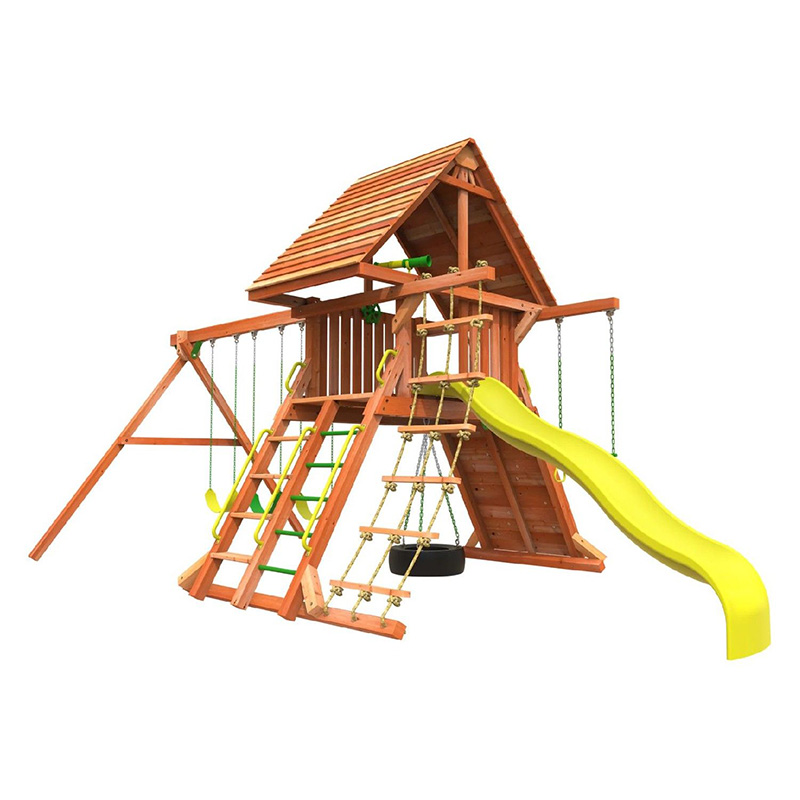 Retiro de highline Reting Swing de madera