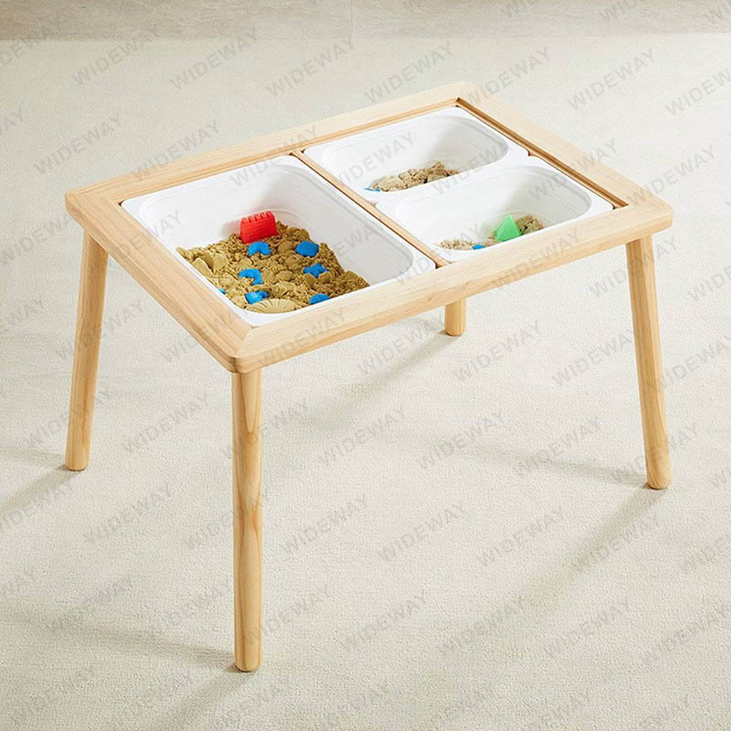 ¿Cómo puede beneficiar las habilidades sociales de un niño jugar con una mesa con caja de arena?