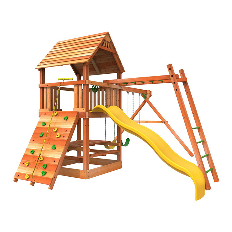 Swing de la torre de mono de madera de madera